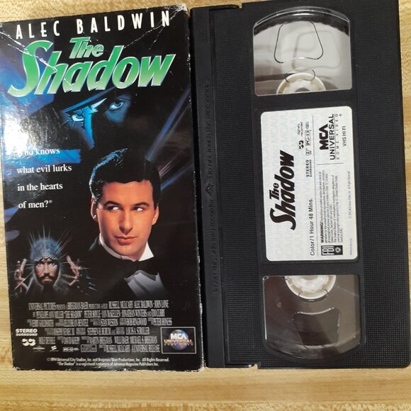 The Shadow 1994 VHS Alec Baldwin John Lone Tim Curry Mulcahy Walter B. Gibson - Picture 7 of 8